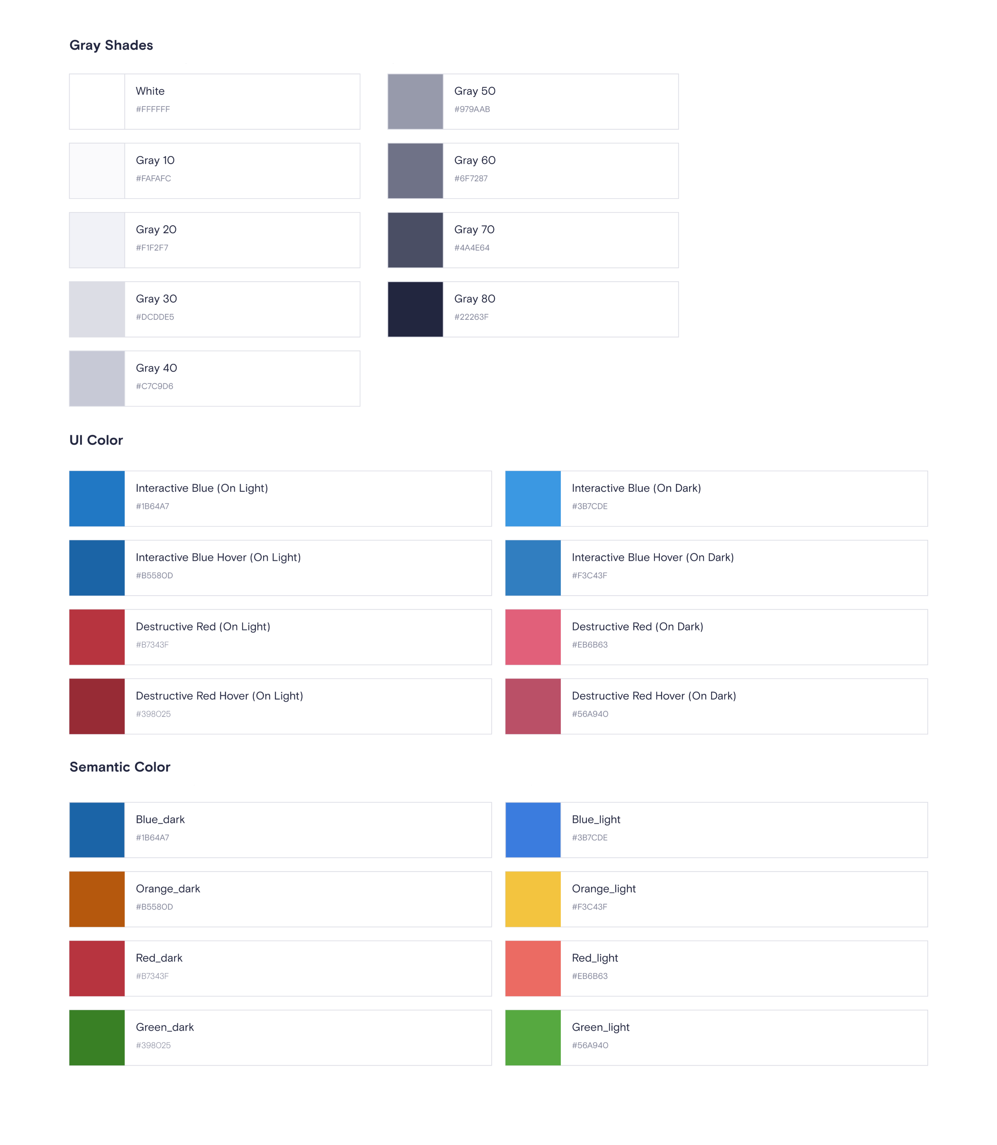 Semantic color system — WCAG-compliant token anatomy